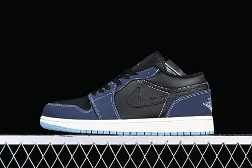 All categories Air Jordan Jordan series basketball shoes Air Jordan 1 Low Z version Air Jordan 1 Low AJ1 Joe 1 black, blue and white low-top cultural casual sneakers FJ5478-010
